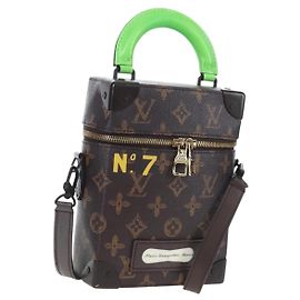 LOUIS VUITTON Monogram Vertical Box Trunk Shoulder Bag M59664 LV Auth bs37247