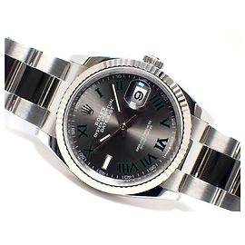 ROLEX Datejust 36 grigio verde Romano 126234 '24 Uomo