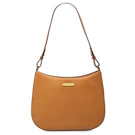 Borsa a tracolla in pelle Burberry marrone