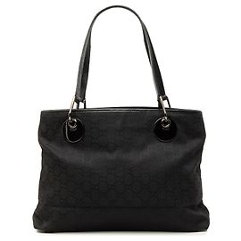 Borsa Tote Gucci Medium GG Canvas Eclipse Nera