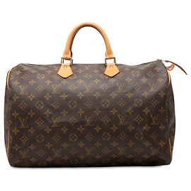 Sac Boston Louis Vuitton Monogram Speedy 40 Marron