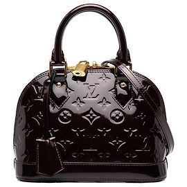 Sac Satchel Alma BB Louis Vuitton Monogram Vernis Purple