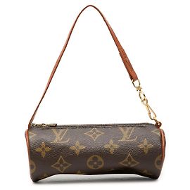 Borsa a mano Louis Vuitton Monogram Papillon Pochette Marrone