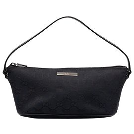Gucci GG Canvas Boat Schultertasche Schwarz
