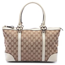 Sac cabas Lovely Gucci GG Canvas Beige