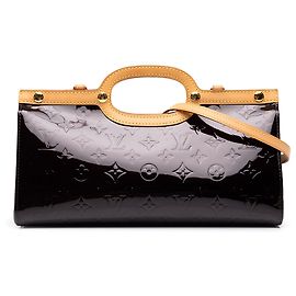Purple Louis Vuitton Monogram Vernis Roxbury Drive Satchel