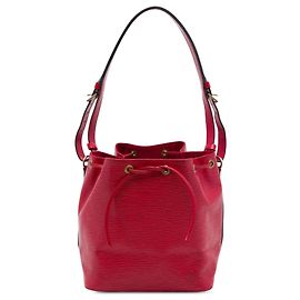Bolsa de balde Louis Vuitton Epi Petit Noe vermelha