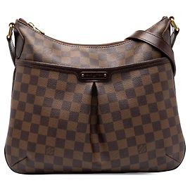 Louis Vuitton Damier Ebene Bloomsbury PM Crossbody Bag Braun