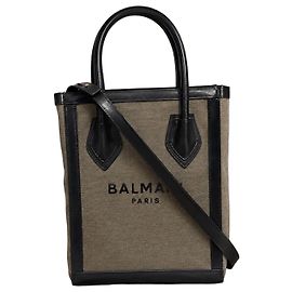 Bolso tote Balmain Paris de lona y cuero
