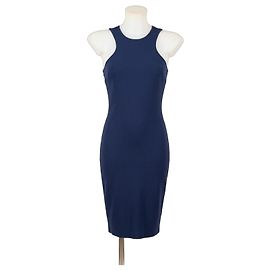 Abito Midi Versace Blu Scuro