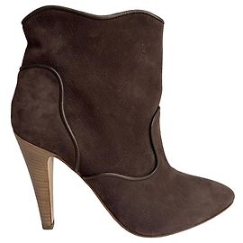 Bally braune Wildleder Stiefeletten