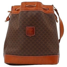 Céline Celine Monogram Canvas Bucket Bag