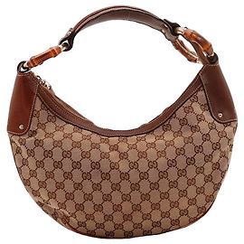 Bolsa Hobo Gucci Monogram Bamboo