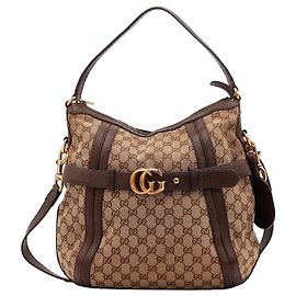 Gucci GG Supreme Monogram Canvas Hobo Bag