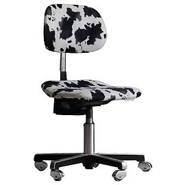 Autre Marque Sedus Stoll 1970s Cow Hide Office Chair