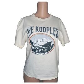 T-shirt The Kooples em algodão écru