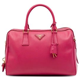 Sac Bowler Convertible Prada Pink Saffiano Lux