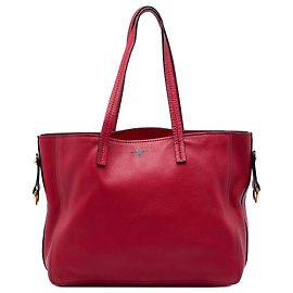 Autre Marque Sac Dior Red Medium Grained Calfskin D Bee Shopper Tote