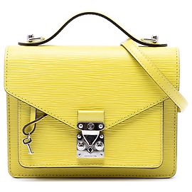 Louis Vuitton Yellow Epi Monceau BB