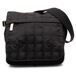 Bolso bandolera Chanel Black New Travel Line de nylon