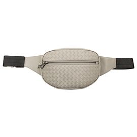 Bottega Veneta Gürteltasche aus grauem Nappa Intrecciato