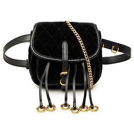 Prada Black Impuntu Velluto Corsaire Crossbody