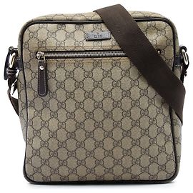 Bolsa Tiracolo Gucci Beige GG Supreme