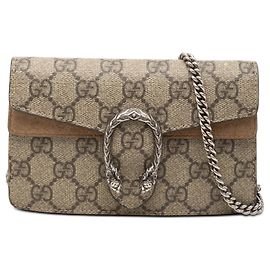 Gucci Mini GG Supreme Dionysus Crossbody Beige