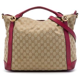 Gucci Miss GG Satchel aus beigem GG Canvas