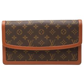Louis Vuitton Brown Monogram Pochette Dame GM