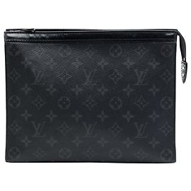 Louis Vuitton Black Monogram Eclipse Pochette Voyage MM