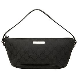 Gucci Black GG Canvas Boat