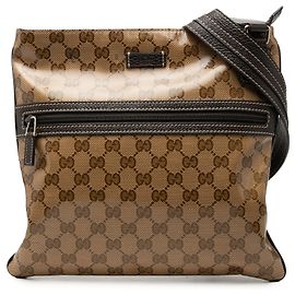 Gucci Beige GG Crystal Crossbody