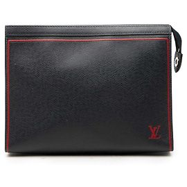 Louis Vuitton Blue Taiga Pochette Voyage MM