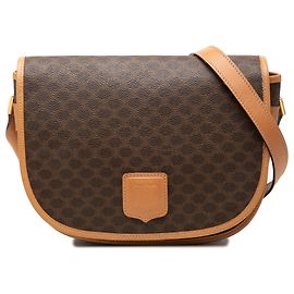 Céline Bolso bandolera Celine Brown Macadam Coated Canvas