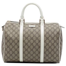 Bolsa Boston Gucci Joy Medium GG Supreme Bege