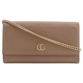 Gucci GG Marmont Continental Chain Leather