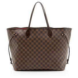 Saco Louis Vuitton Damier Ebene Neverfull GM Tote