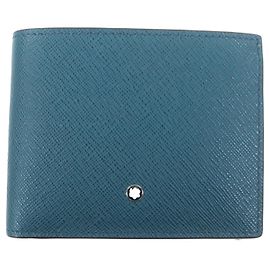 Portefeuille bifold Montblanc Salt Real Green System en cuir