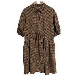 Autre Marque Túnica Mila Owen com padrão Gingham e bainha com folhos
