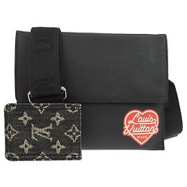 Louis Vuitton Nigo Trio Messenger Pouch Monogram Denim and Taurillon Leather