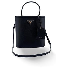 Prada Panier Bucket Saffiano Leather Small