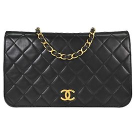 Chanel Vintage Full Flap Quilted Lambskin Medium