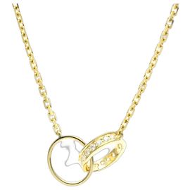 Collar Cartier Baby Love en oro amarillo de 18K y diamantes