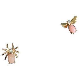Chaumet Eternity 18k Gold Diamond Bee & Spider Stud Earrings