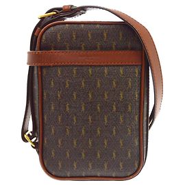 Autre Marque Saint Laurent Le Monogramme Monogram All Over Coated Canvas and Leather Small