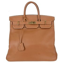 Hermès Hermes Birkin Brown Courchevel mit Gold Hardware 40