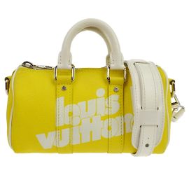 Louis Vuitton Keepall Bandouliere Everyday Signature Printed Leather XS