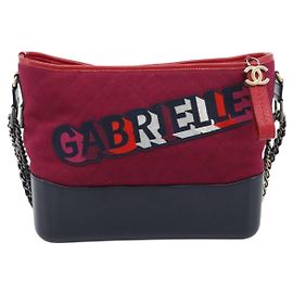 Chanel Gabrielle Logo Hobo Tweed and Calfskin Medium