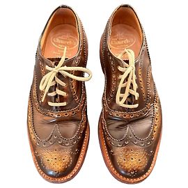 Church's brown leather Derby shoes